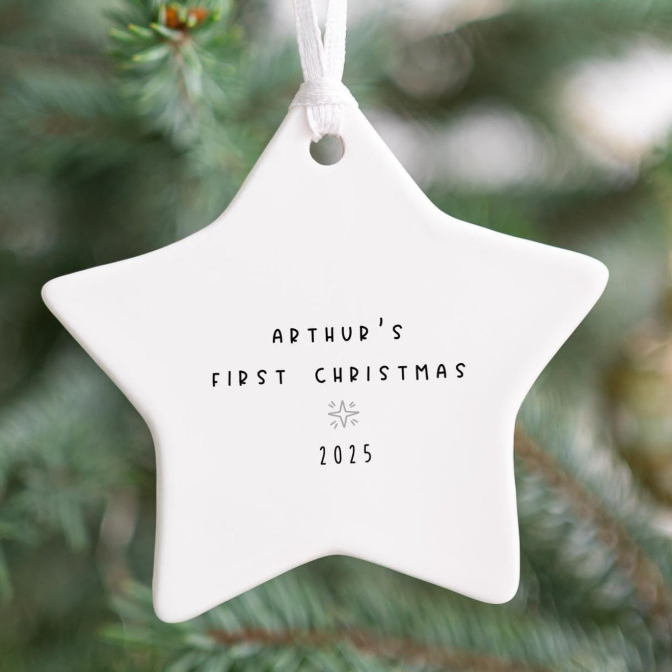 Personalised Baby's First Christmas Decoration
