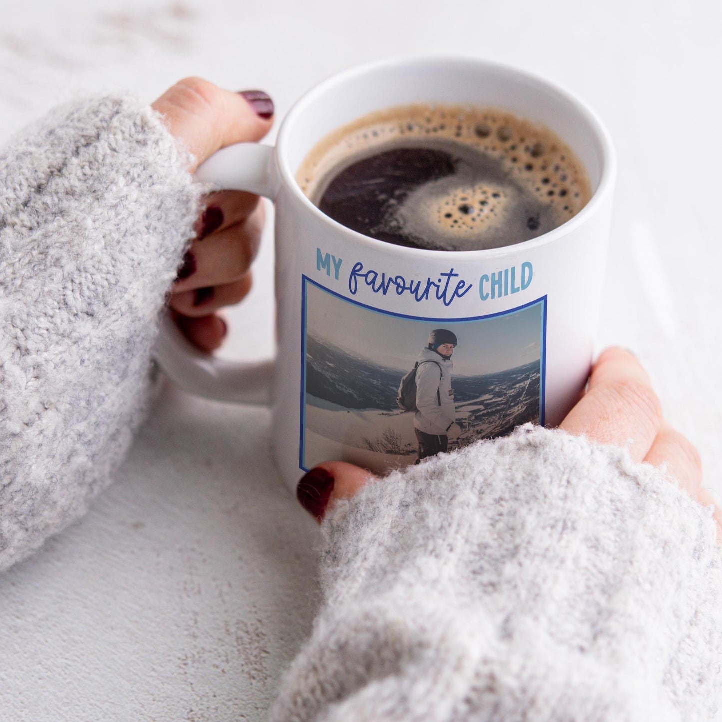 Favourite Child Personalised Photo Mug Funny Gift for Mum Dad