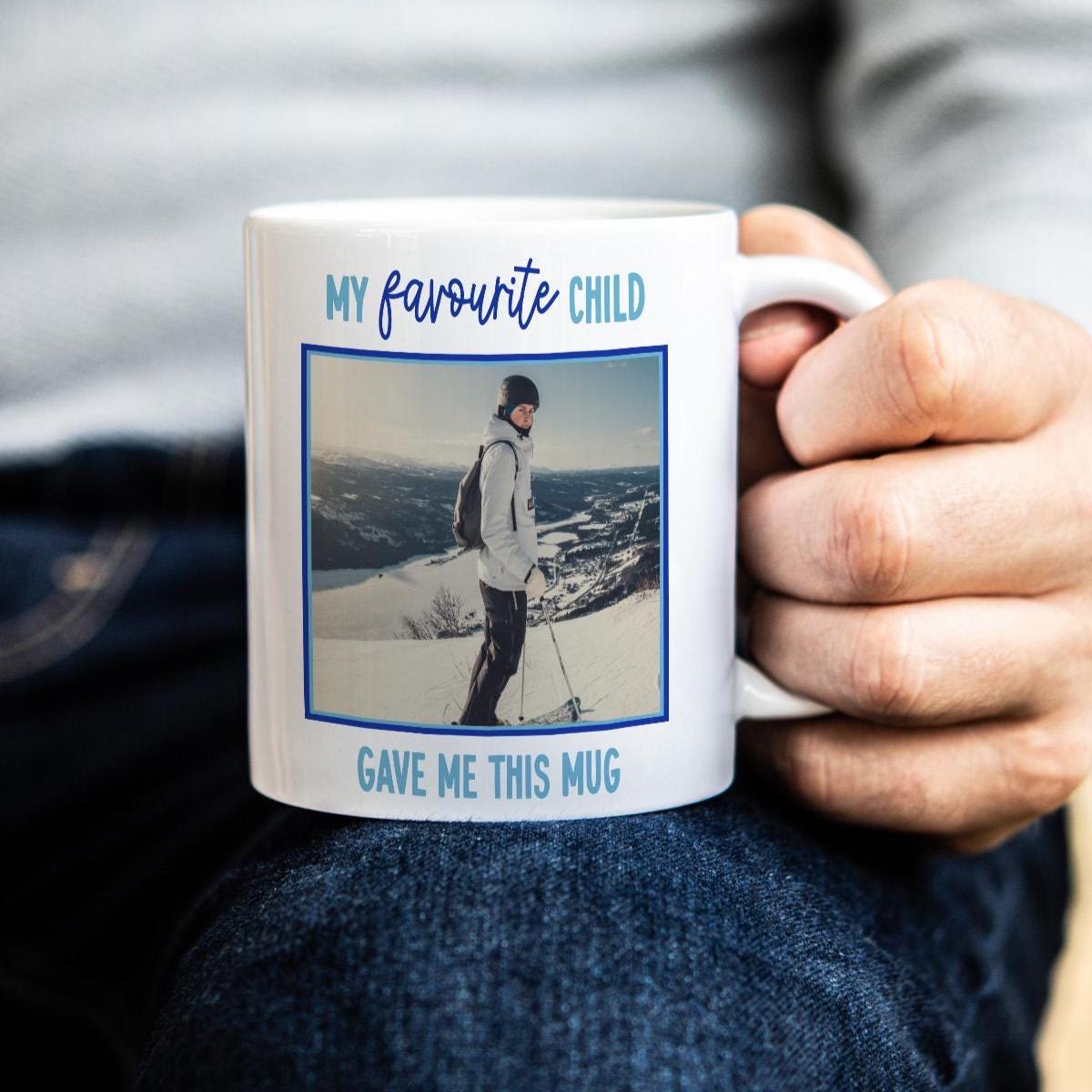 Favourite Child Personalised Photo Mug Funny Gift for Mum Dad