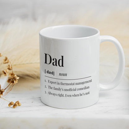 Dad Definition Mug Personalised Fathers Day Gift