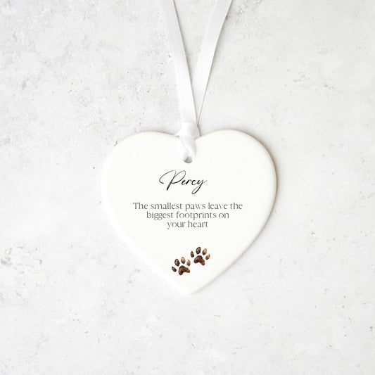 Pet Memorial Heart Keepsake, Personalised Pet Loss Gift