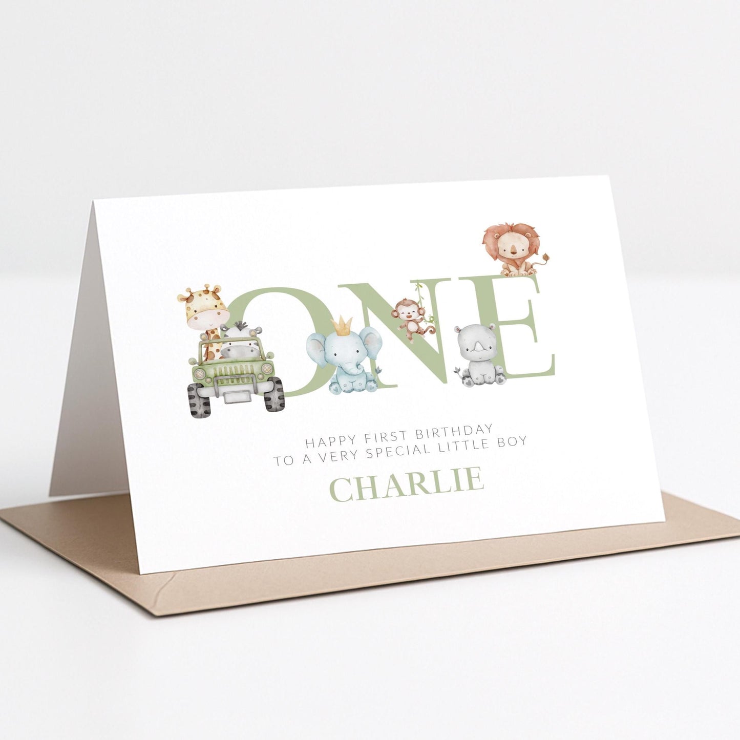 Personalised Kids Birthday Card with Name and Age