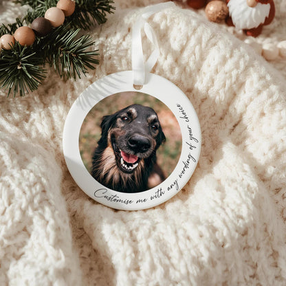 Personalised Pet Memorial Photo Ornament
