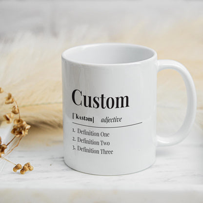Personalised Name  Dictionary Definition Mug