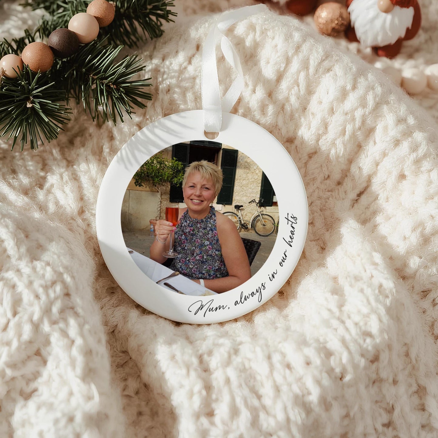 Personalised Memorial Photo Ornament
