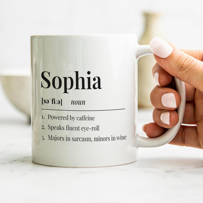 Personalised Name  Dictionary Definition Mug