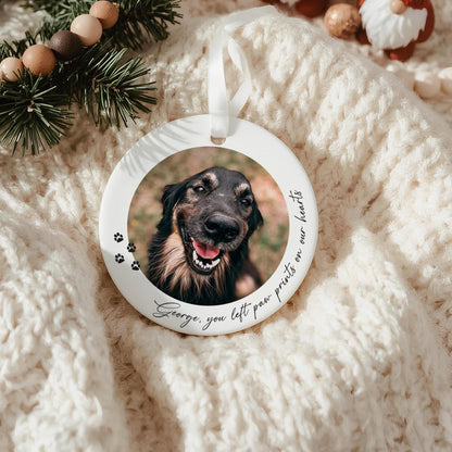 Personalised Pet Memorial Photo Ornament