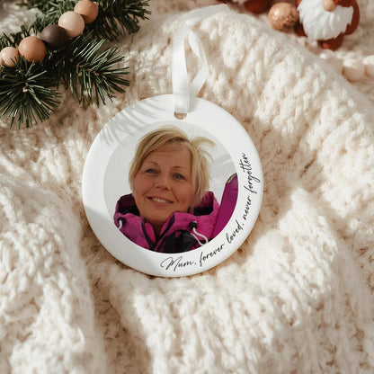 Personalised Memorial Photo Ornament