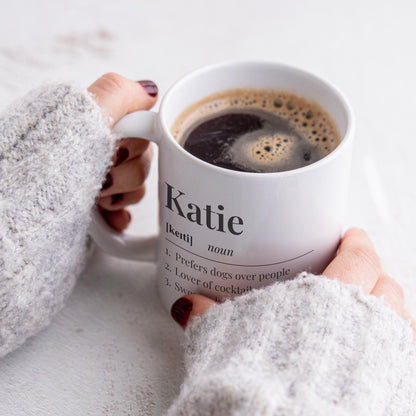 Personalised Name  Dictionary Definition Mug
