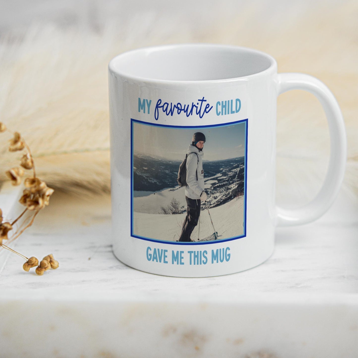 Favourite Child Personalised Photo Mug Funny Gift for Mum Dad