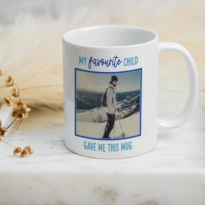 Favourite Child Personalised Photo Mug Funny Gift for Mum Dad